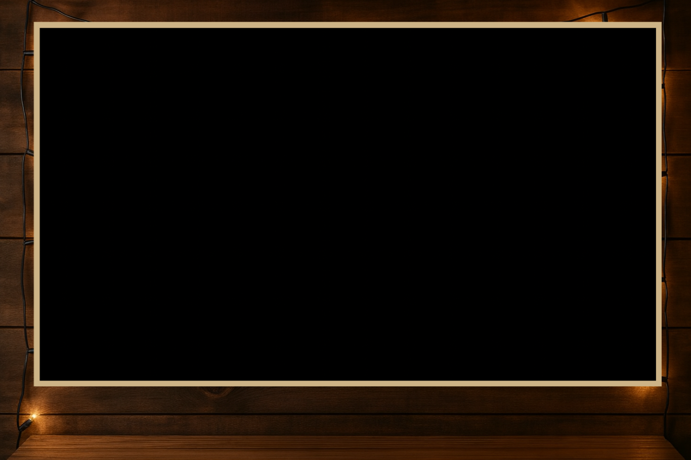 Holz mit Lichterkette 1